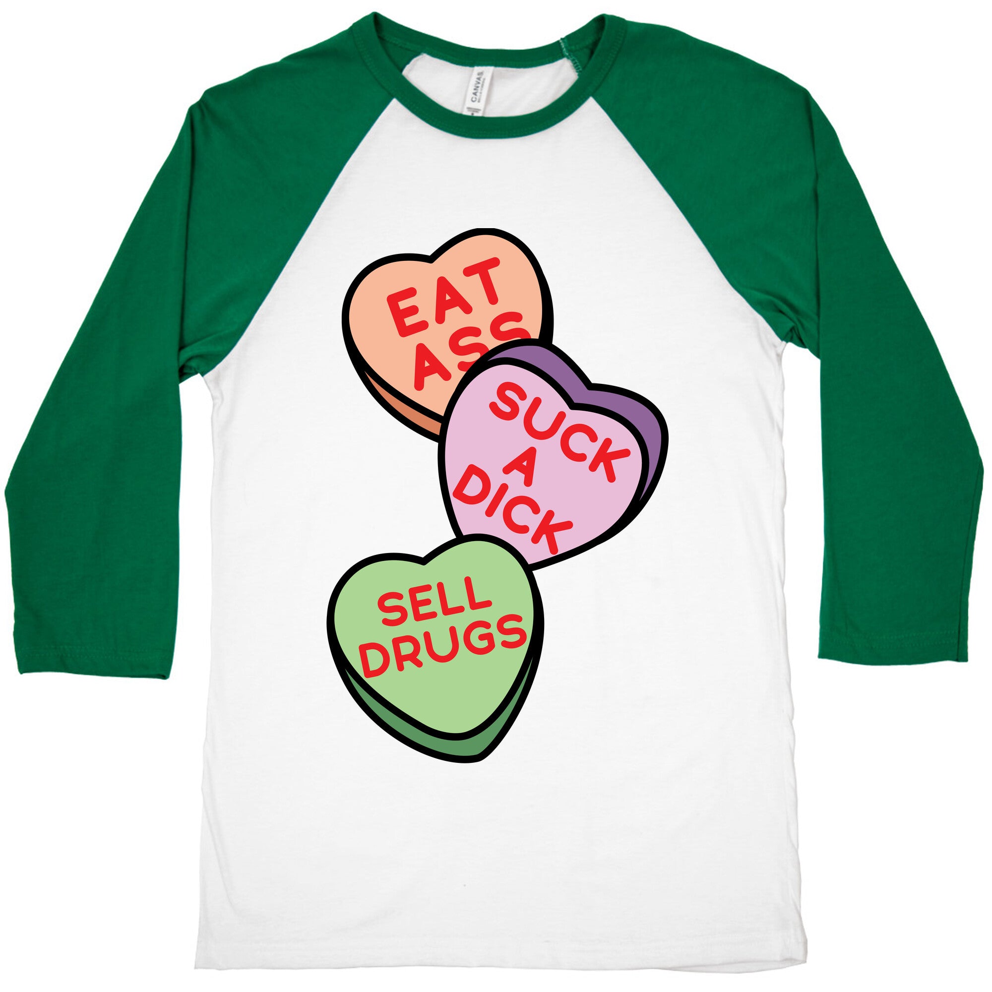 Eat Ass Suck a Dick Sell Drugs Baseball Tee