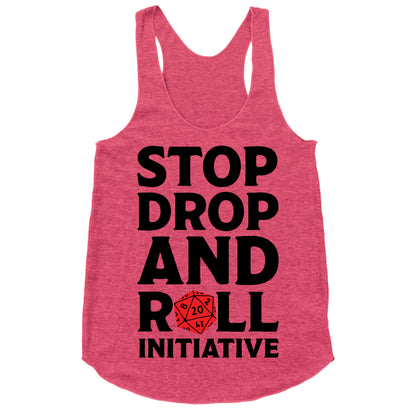 Stop Drop And Roll Initiative Racerback Tank