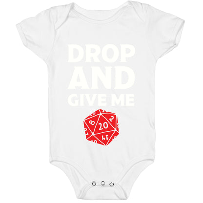 Drop And Give Me D20 Baby One Piece