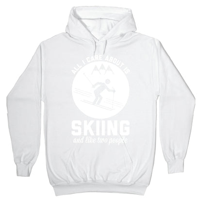 Skiing and Like Two People Hoodie