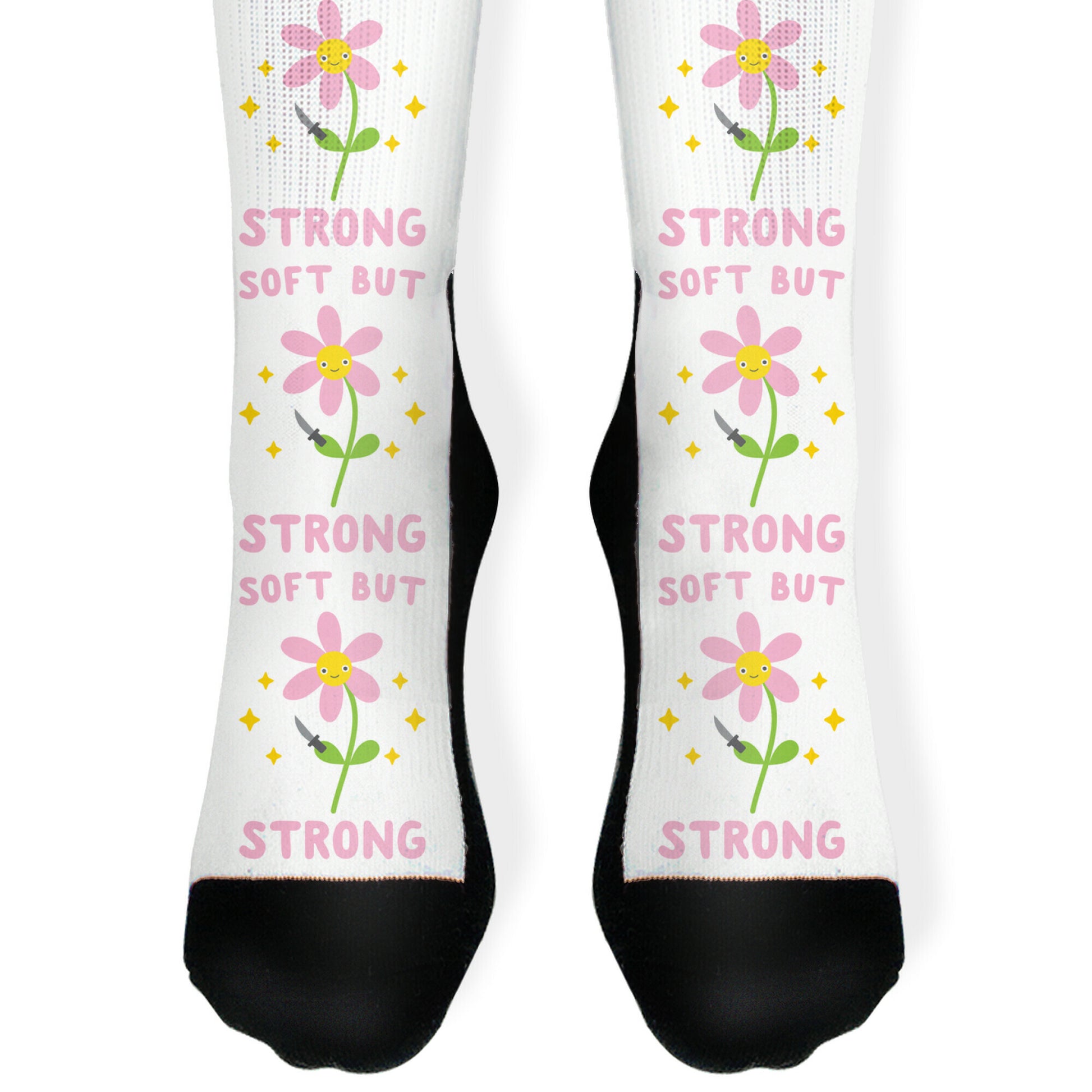 Soft But Strong Flower Socks