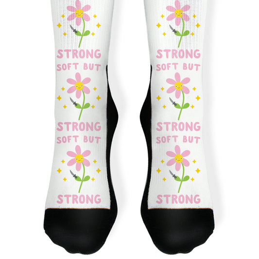 Soft But Strong Flower Socks