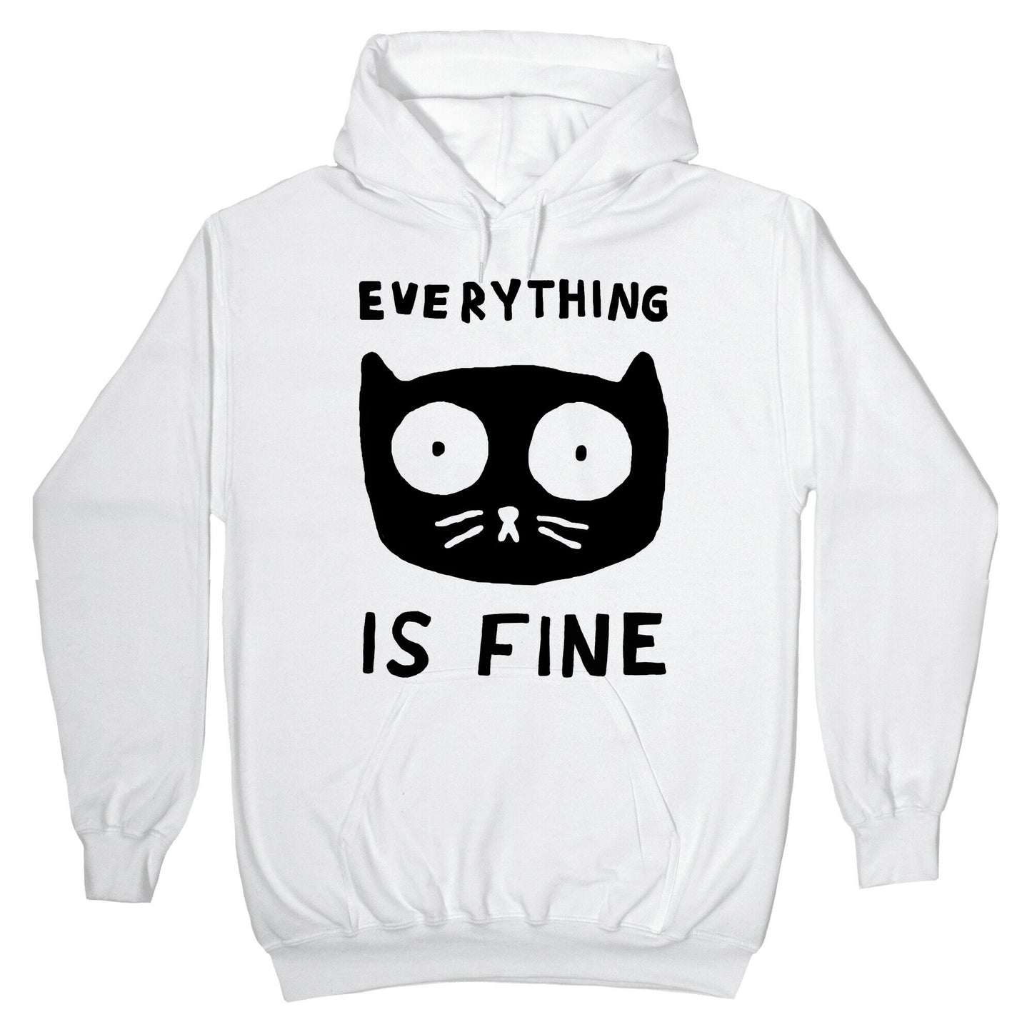 Everything Is Fine Cat Hoodie