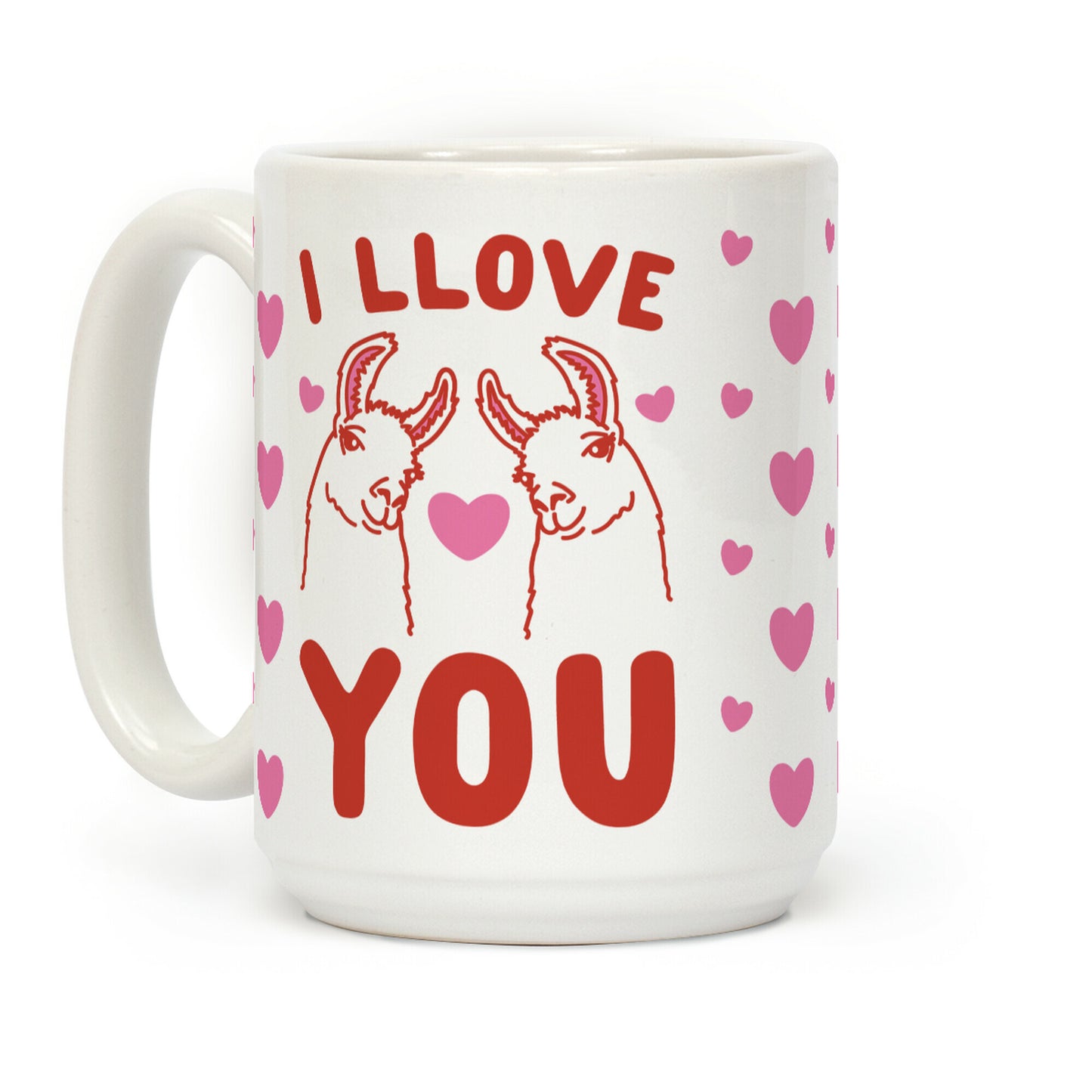 I LLove You LLama Valentine parody Coffee Mug