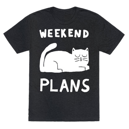 Weekend Plans Cat Unisex Triblend Tee
