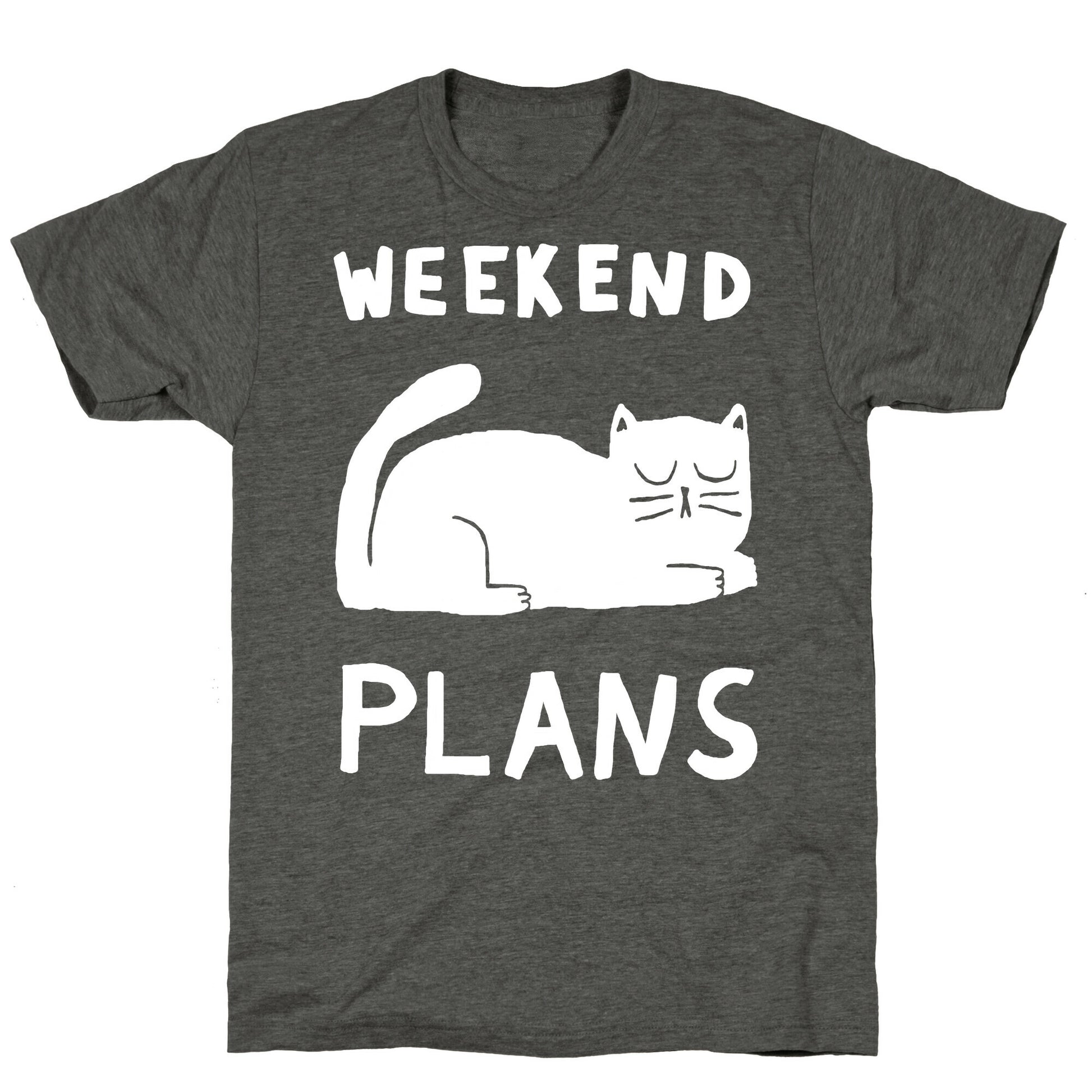 Weekend Plans Cat Unisex Triblend Tee