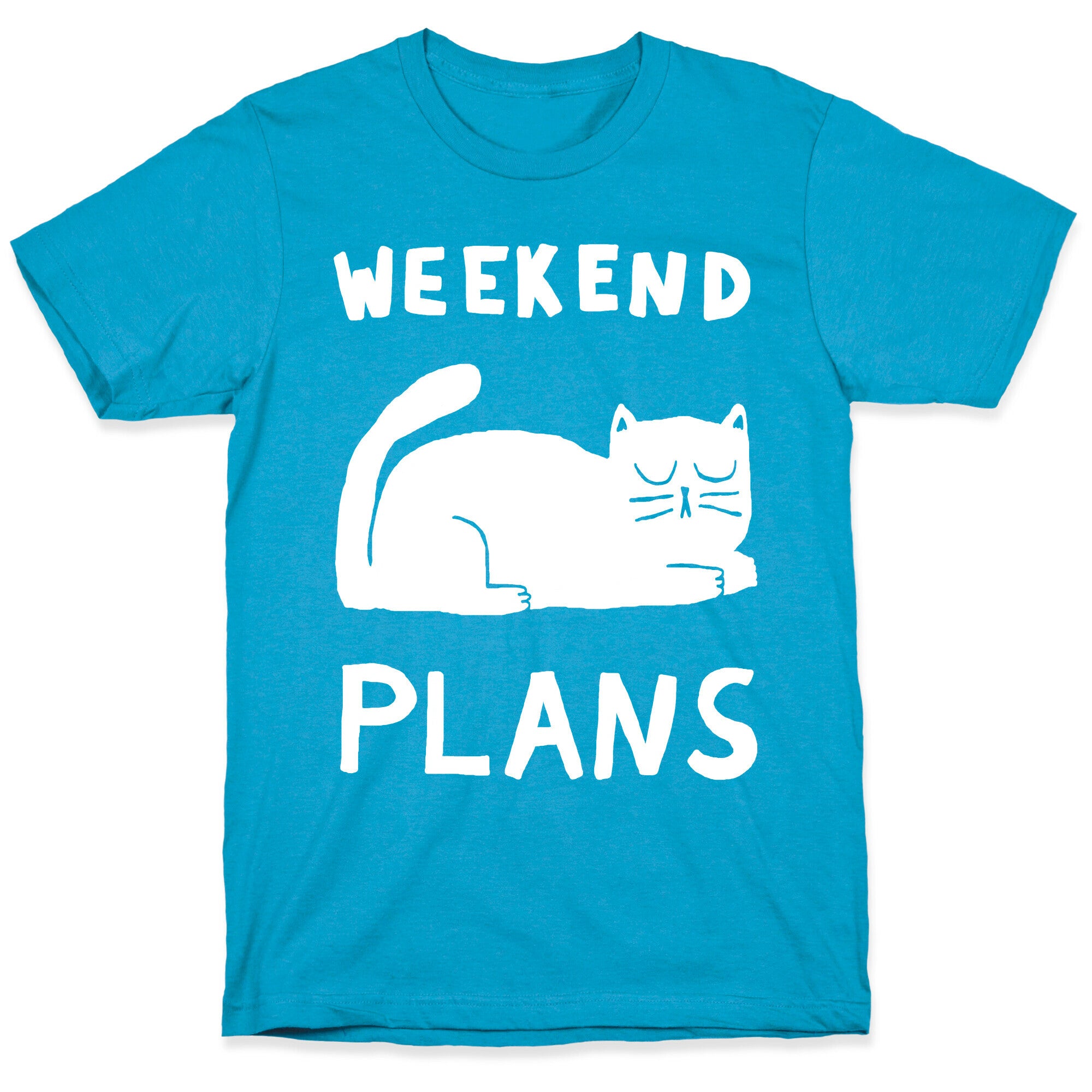 Weekend Plans Cat Unisex Triblend Tee