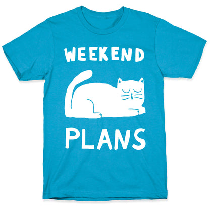 Weekend Plans Cat Unisex Triblend Tee
