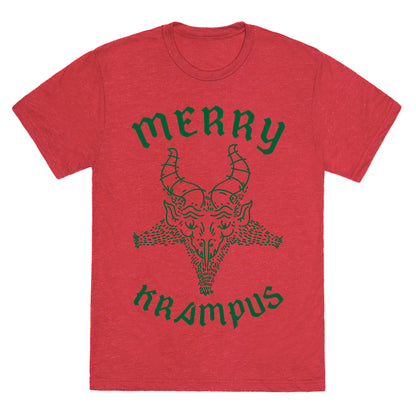 Merry Krampus Unisex Triblend Tee