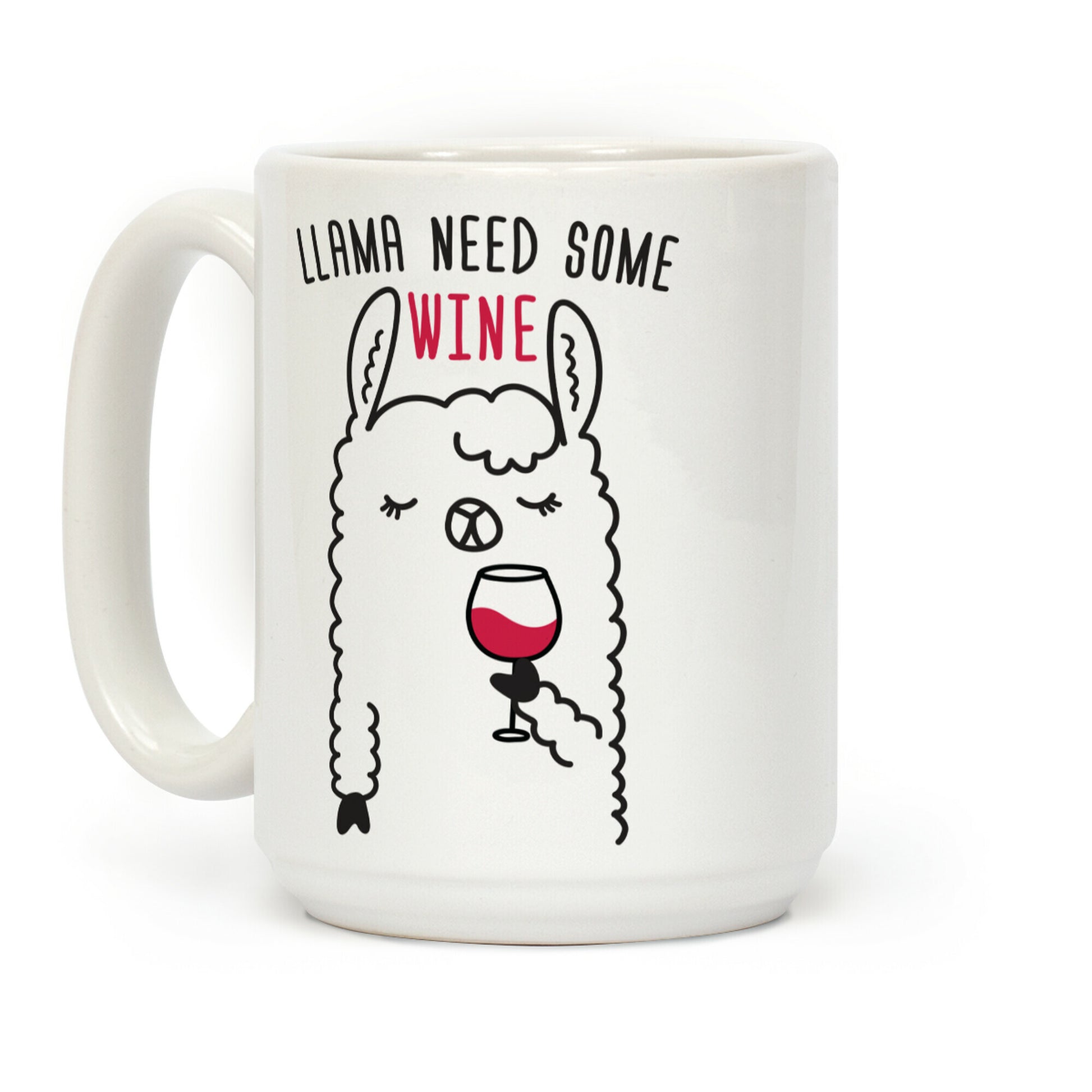 Llama Need Some Wine Coffee Mug