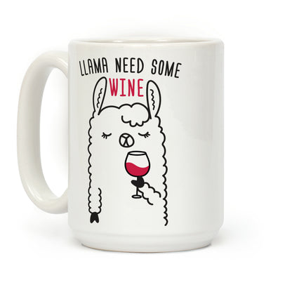 Llama Need Some Wine Coffee Mug