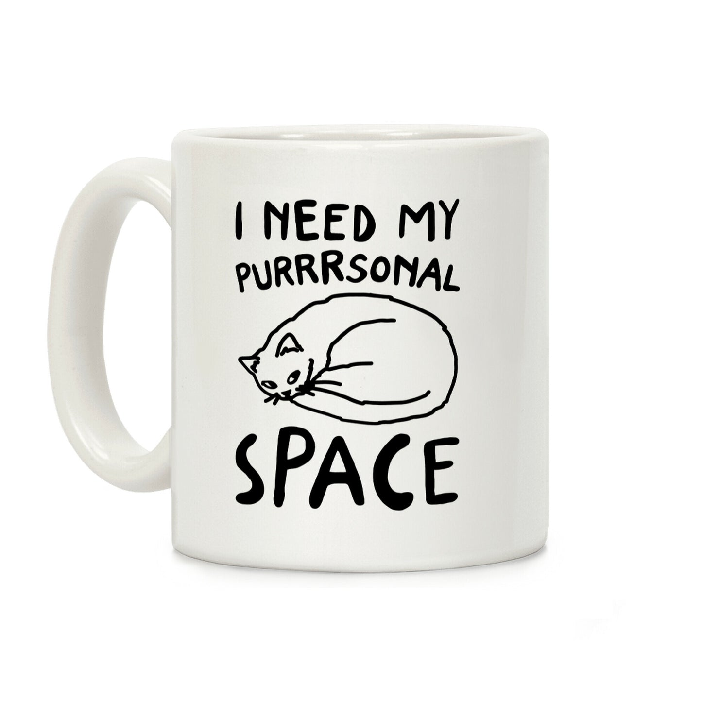 I Need My Purrrsonal Space Coffee Mug