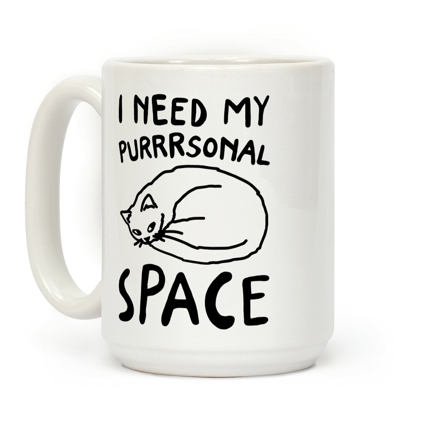 I Need My Purrrsonal Space Coffee Mug