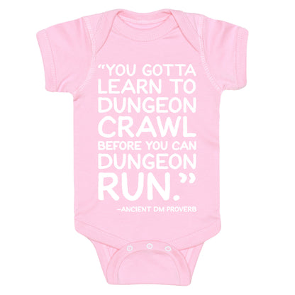 You Gotta Learn To Dungeon Crawl Before You Can Dungeon Run Baby One Piece