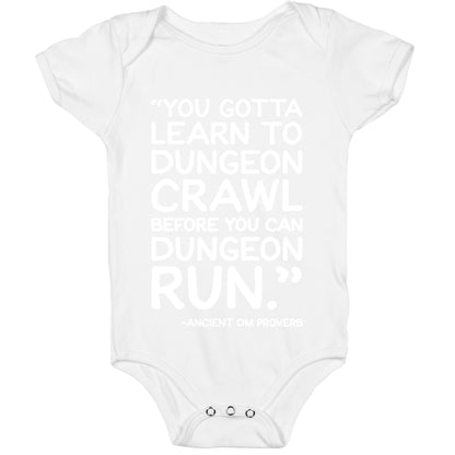 You Gotta Learn To Dungeon Crawl Before You Can Dungeon Run Baby One Piece