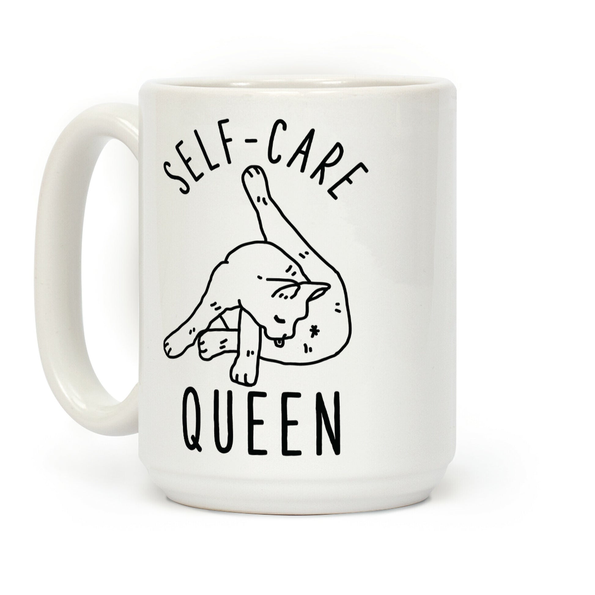 Self-Care Cat Coffee Mug