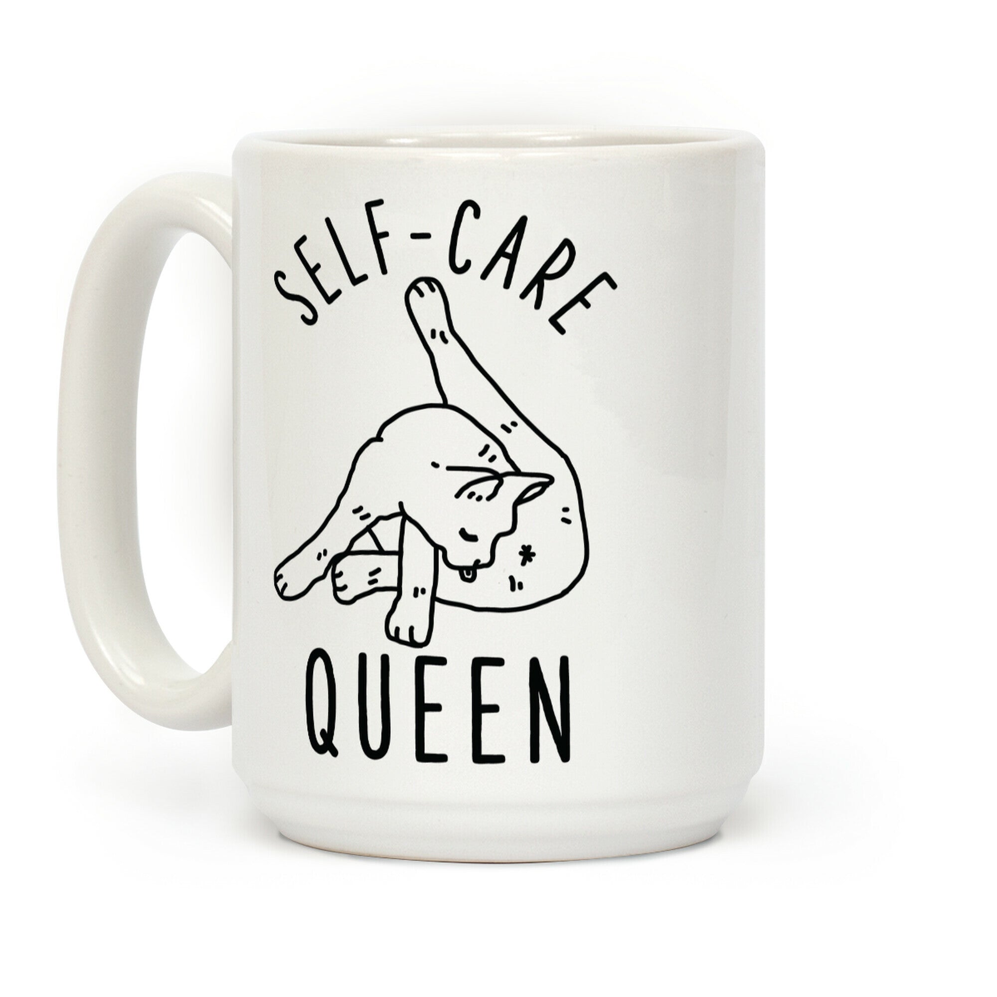 Self-Care Cat Coffee Mug