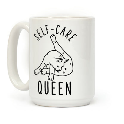Self-Care Cat Coffee Mug