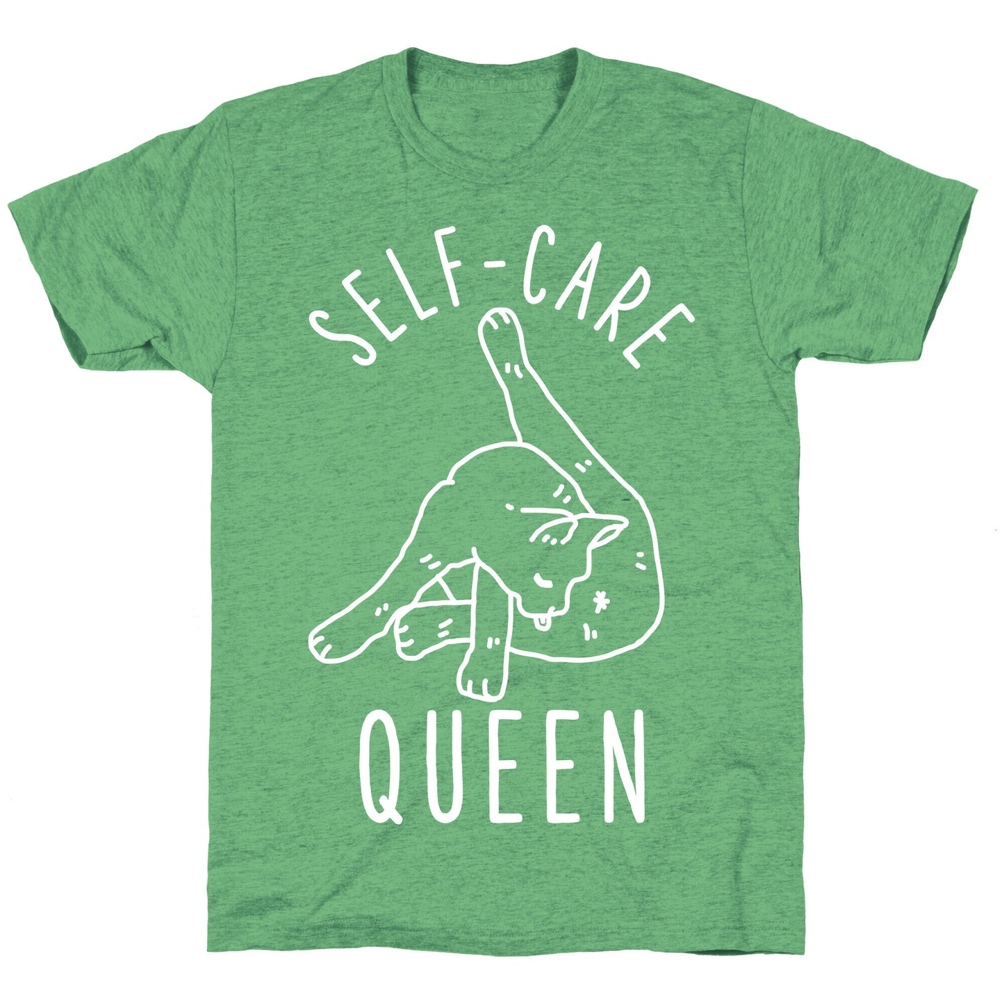 Self-Care Cat Unisex Triblend Tee