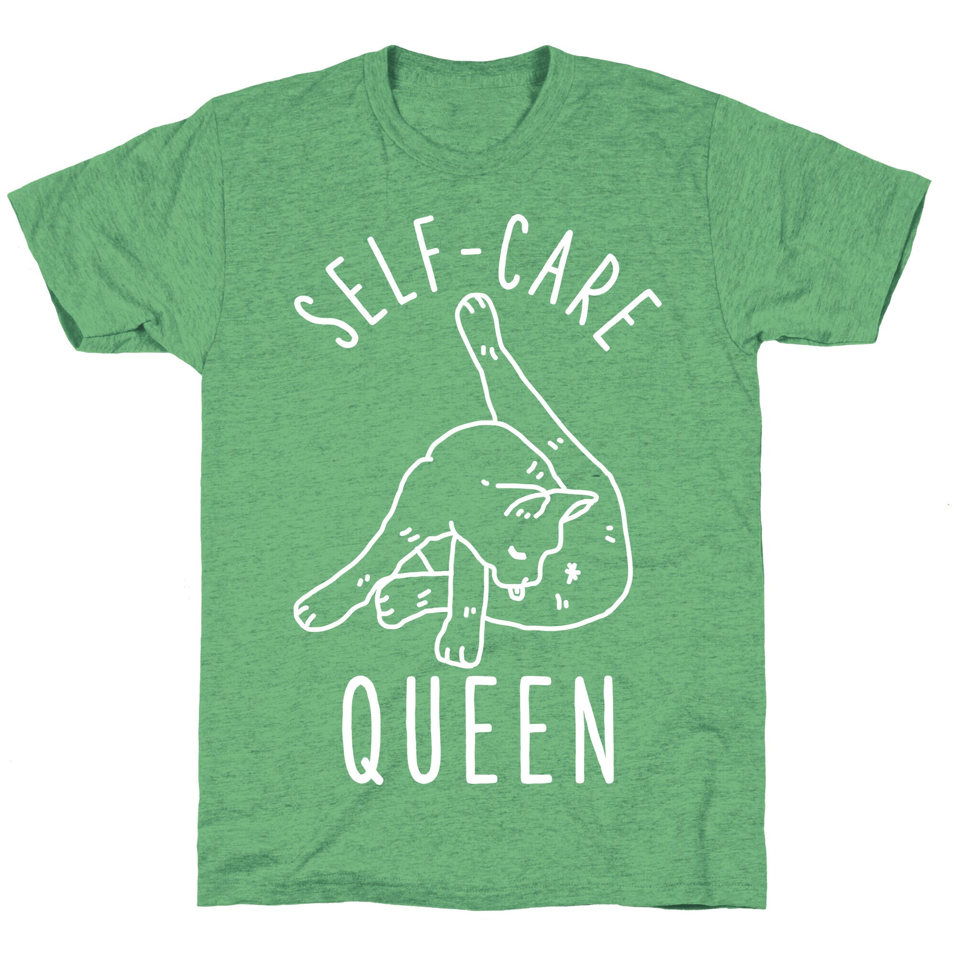Self-Care Cat Unisex Triblend Tee