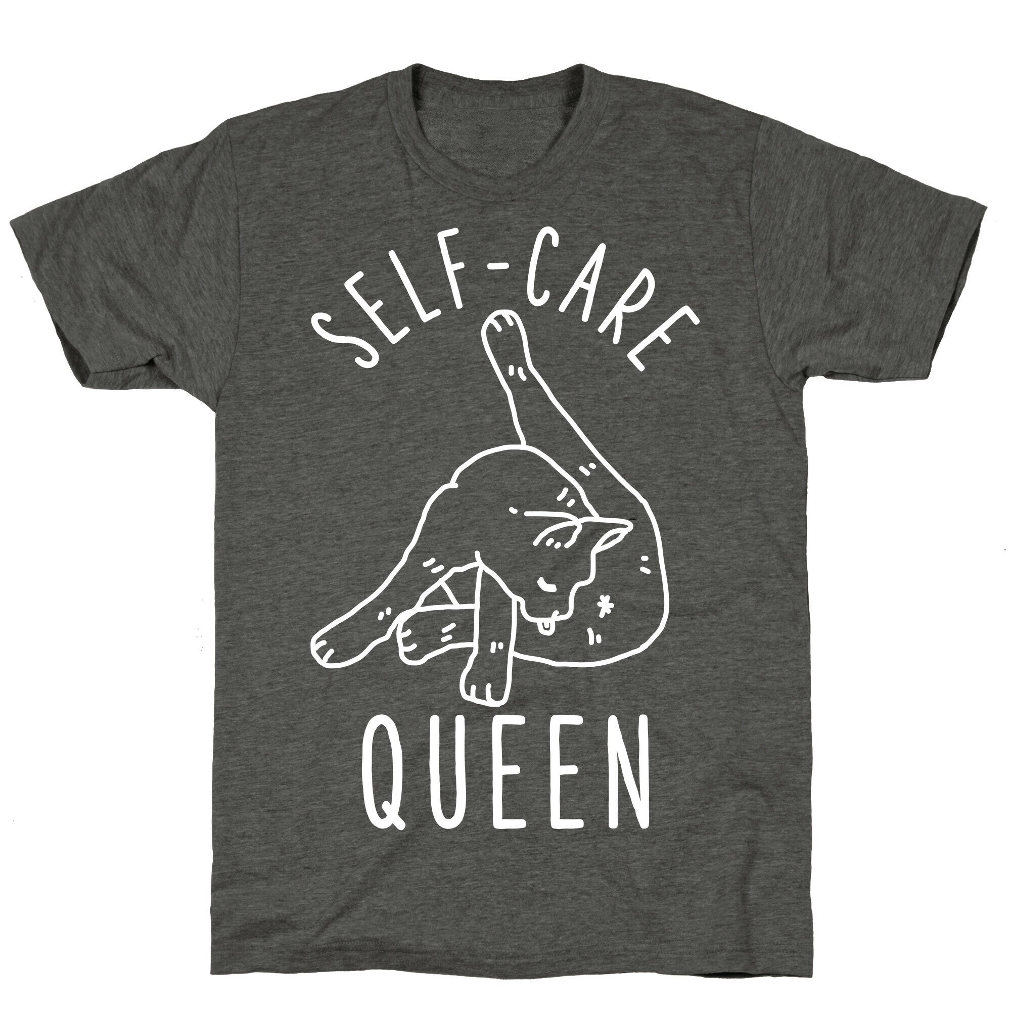 Self-Care Cat Unisex Triblend Tee