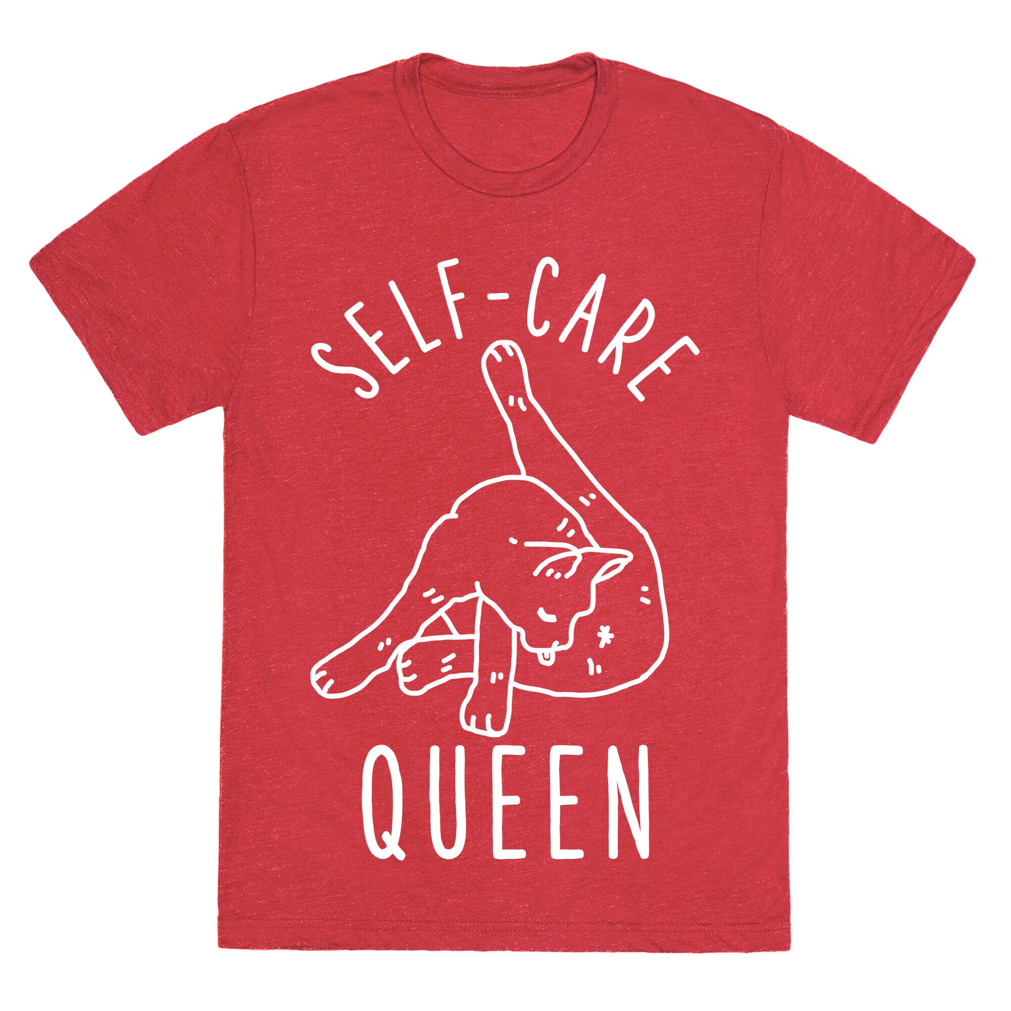 Self-Care Cat Unisex Triblend Tee
