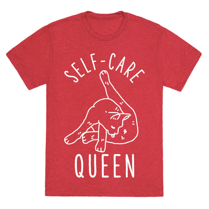 Self-Care Cat Unisex Triblend Tee