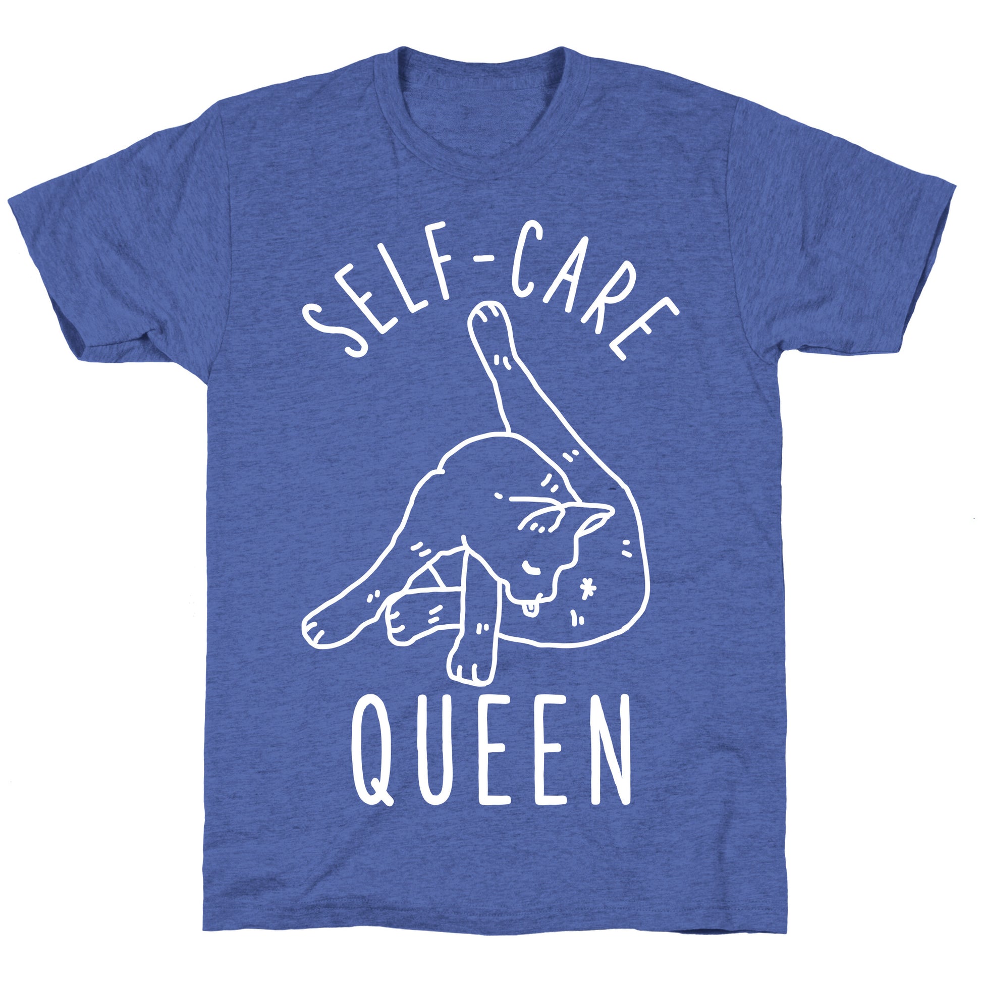 Self-Care Cat Unisex Triblend Tee