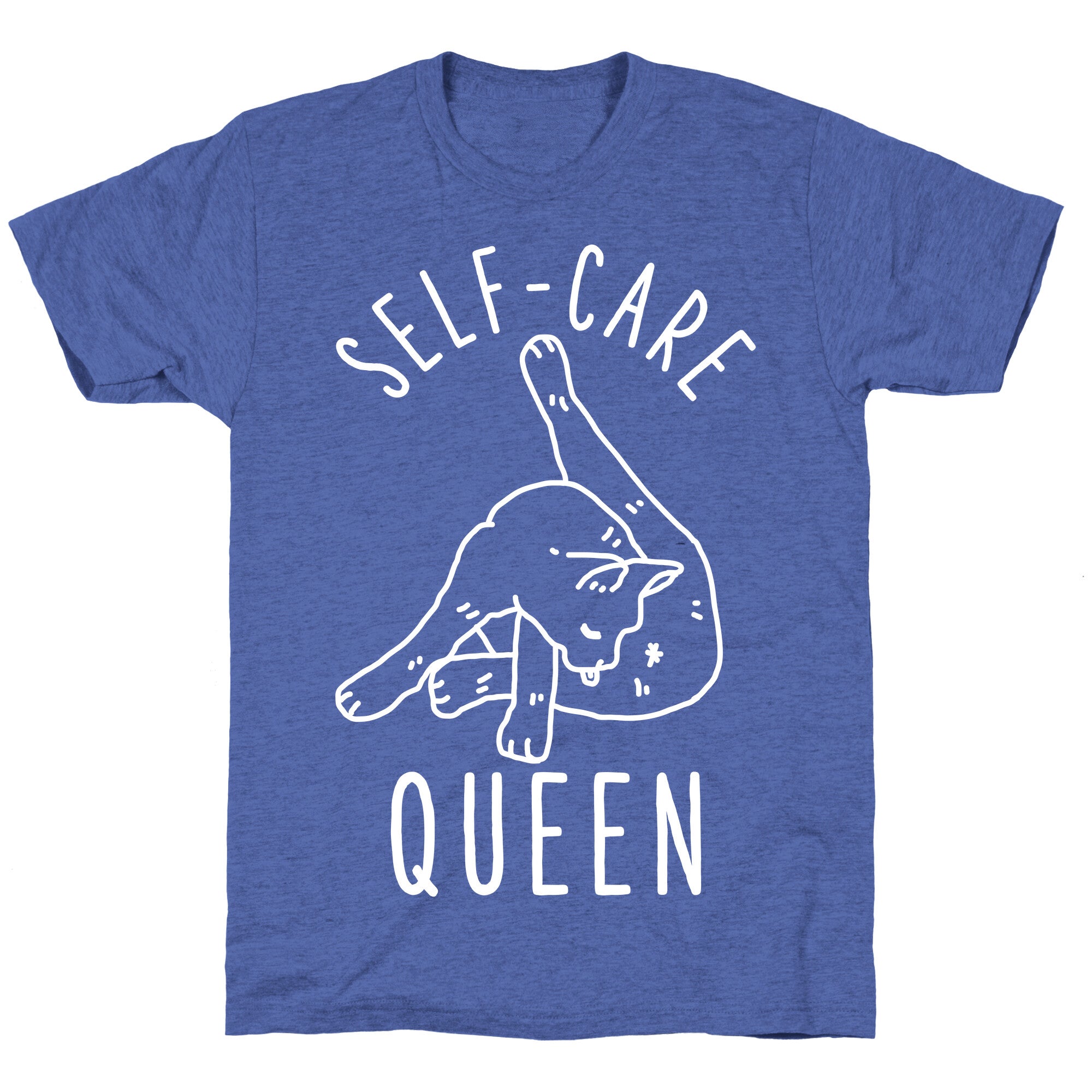 Self-Care Cat Unisex Triblend Tee