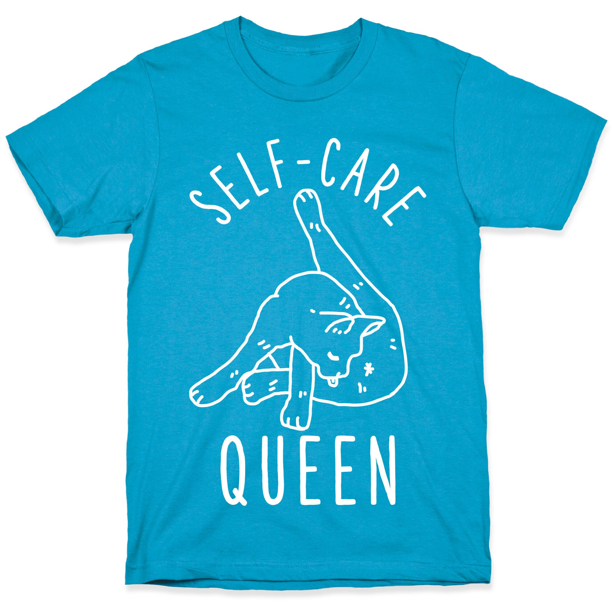 Self-Care Cat Unisex Triblend Tee