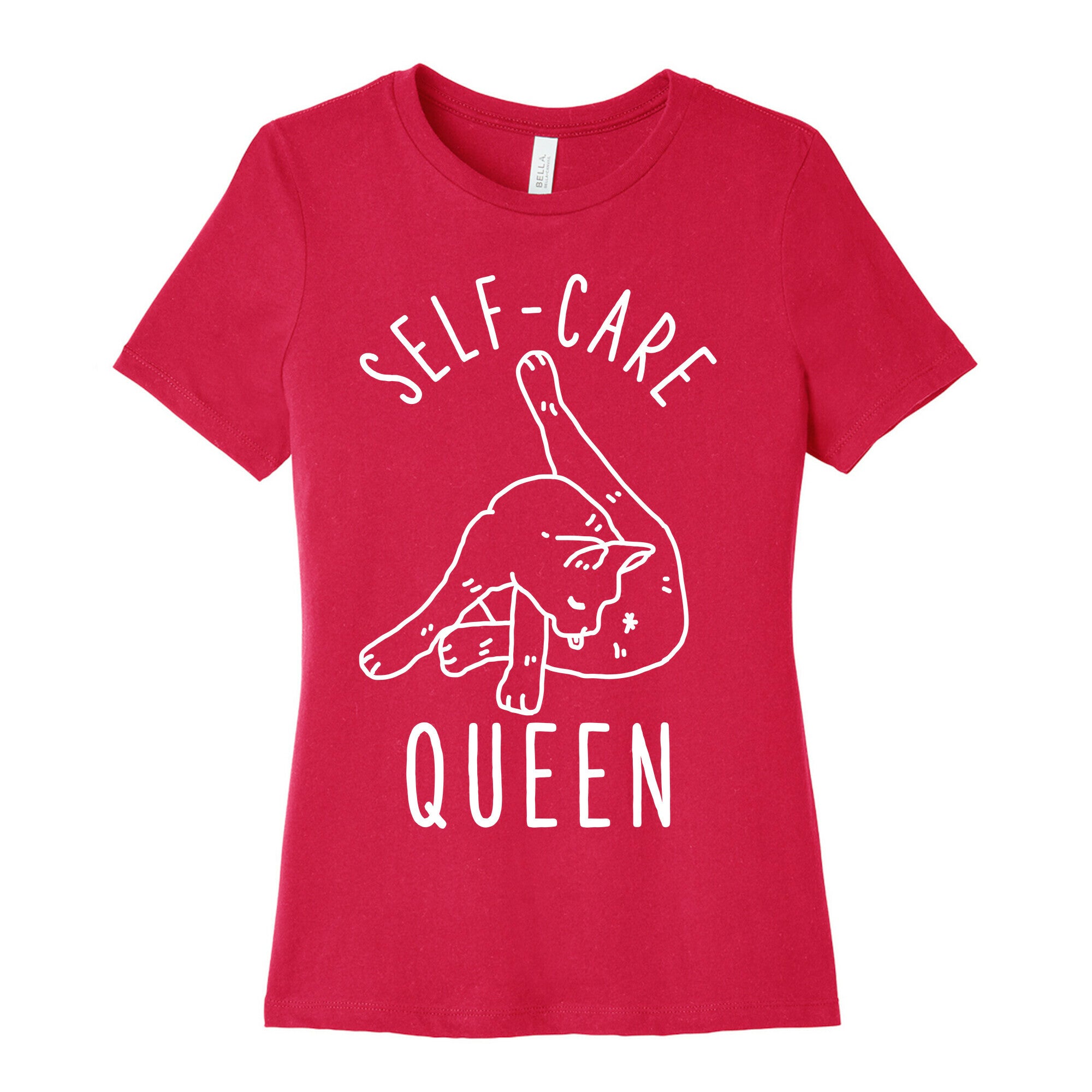 Self-Care Cat Women's Cotton Tee