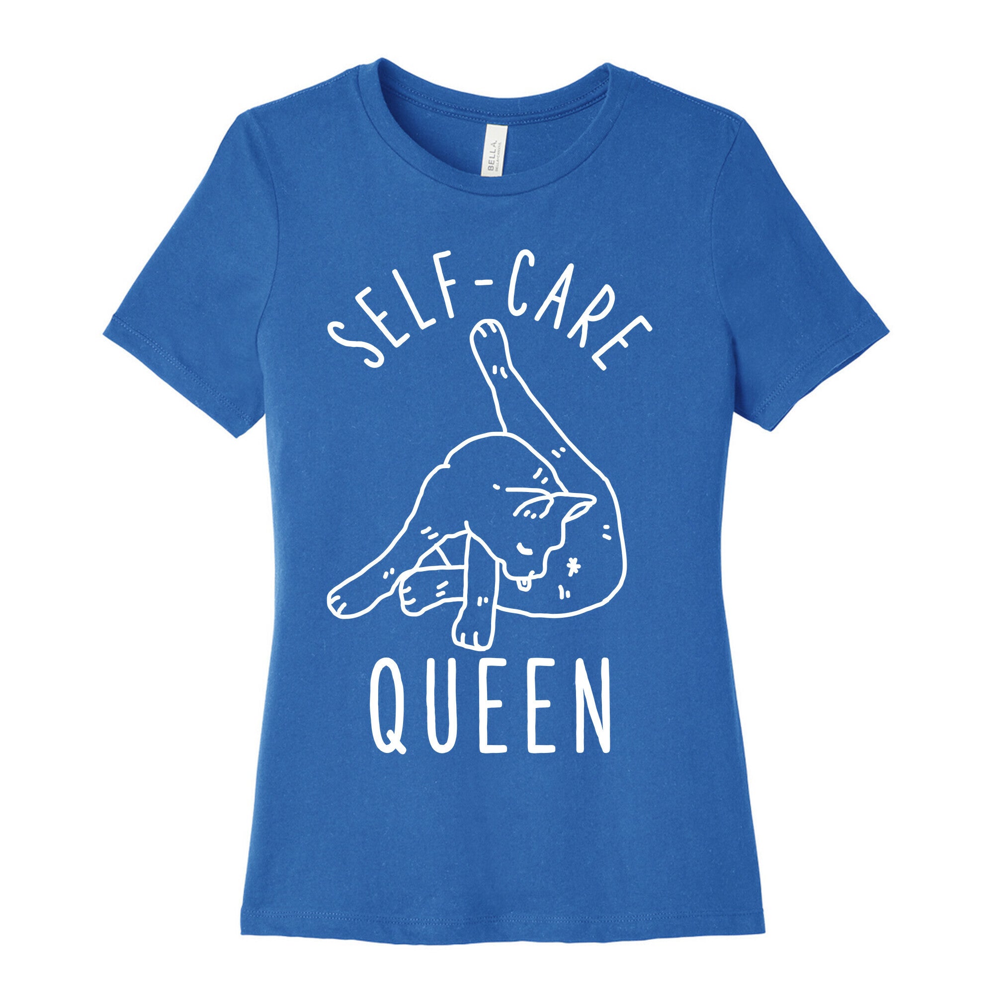 Self-Care Cat Women's Cotton Tee