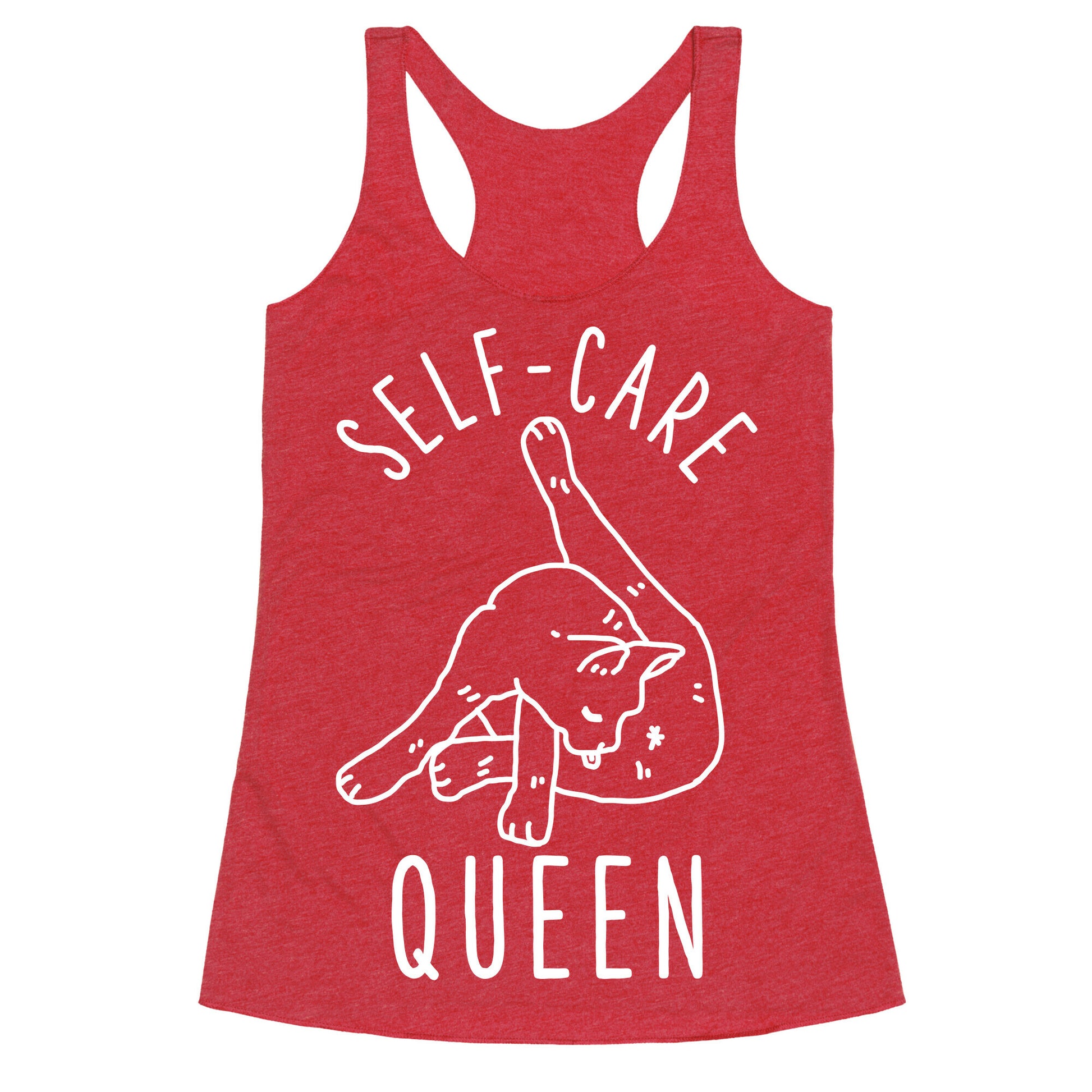 Self-Care Cat Racerback Tank
