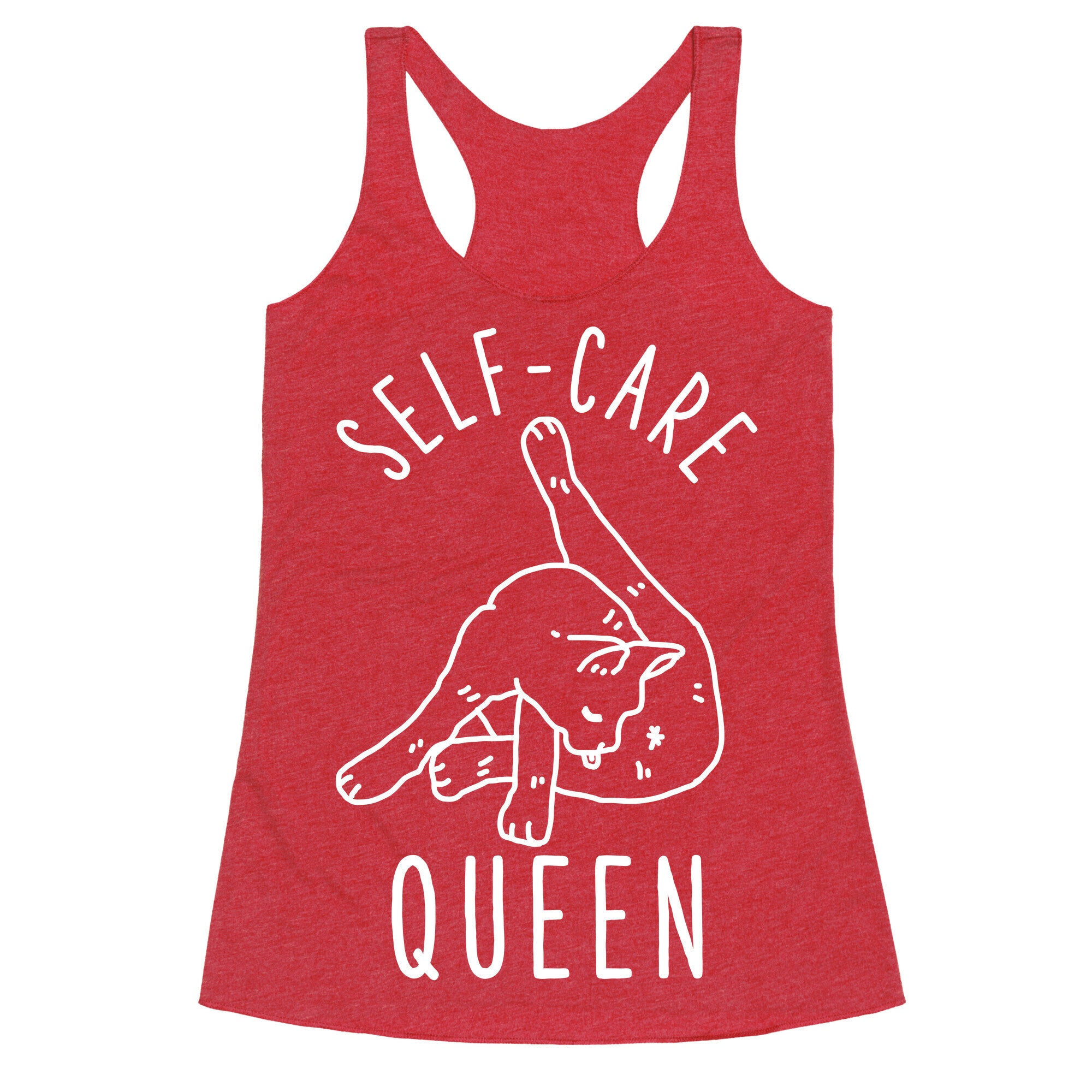 Self-Care Cat Racerback Tank