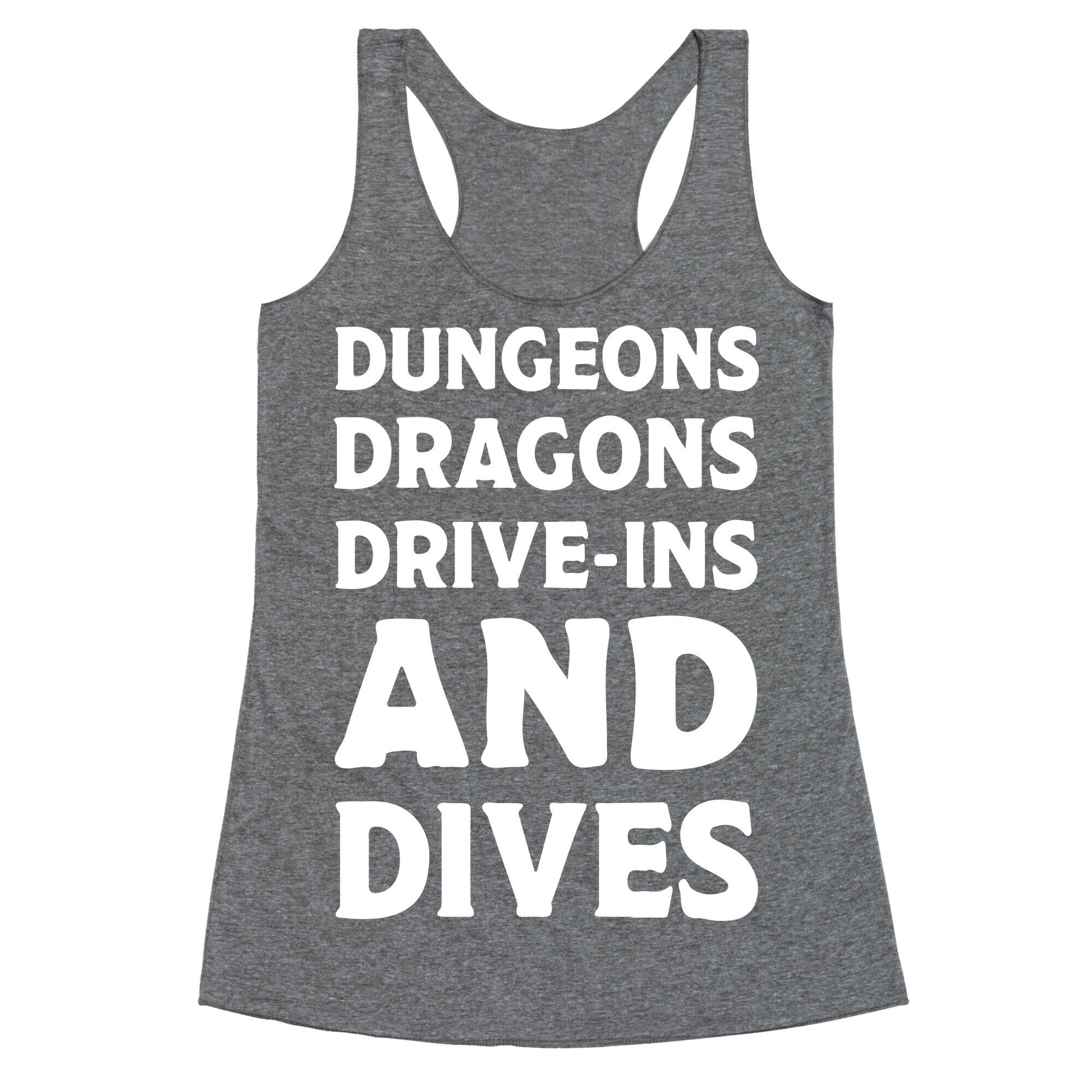 Dungeons Dragons Drive-ins And Dives Racerback Tank