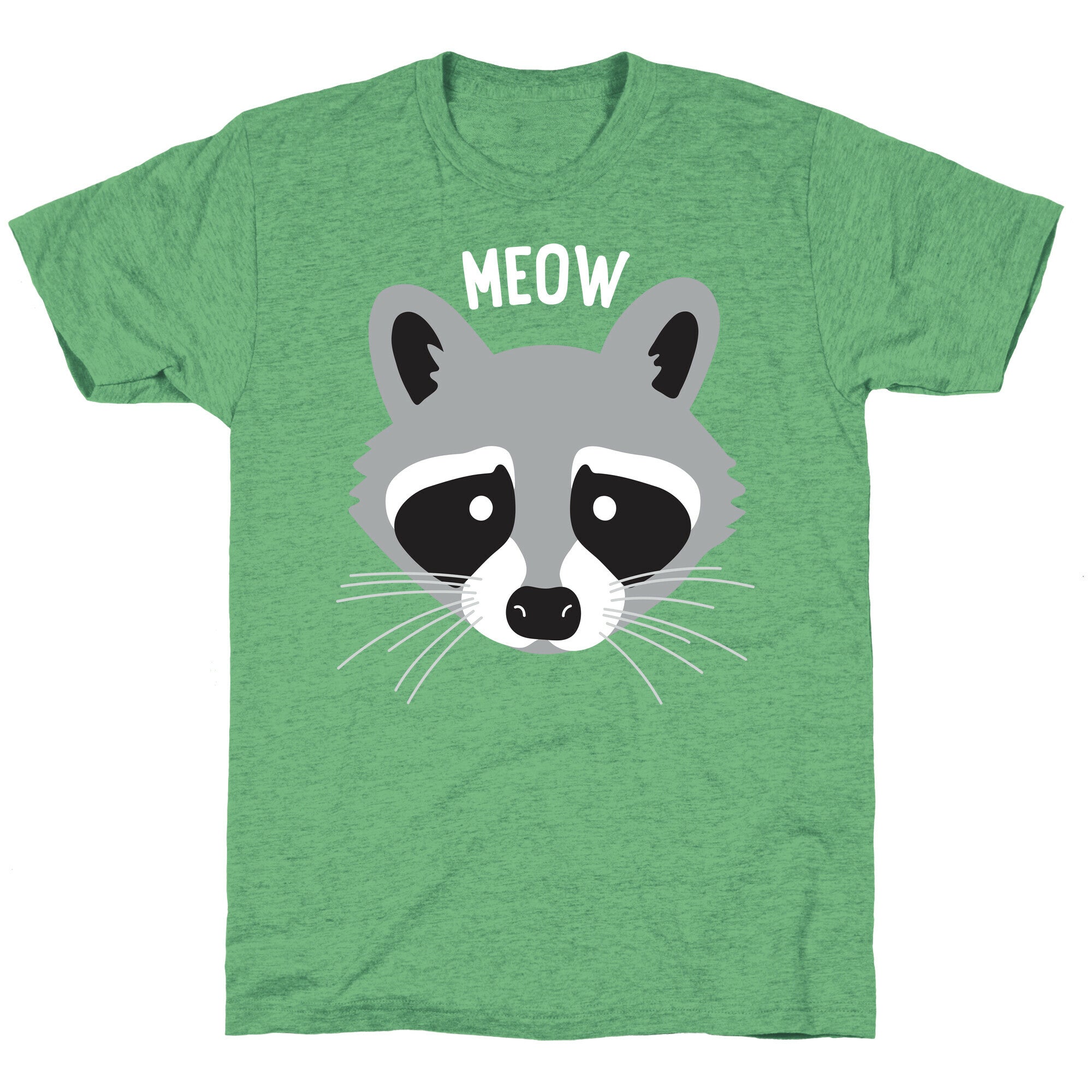 Meow Raccoon Unisex Triblend Tee