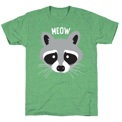 Meow Raccoon Unisex Triblend Tee