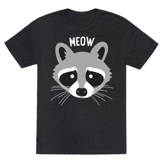 Meow Raccoon Unisex Triblend Tee