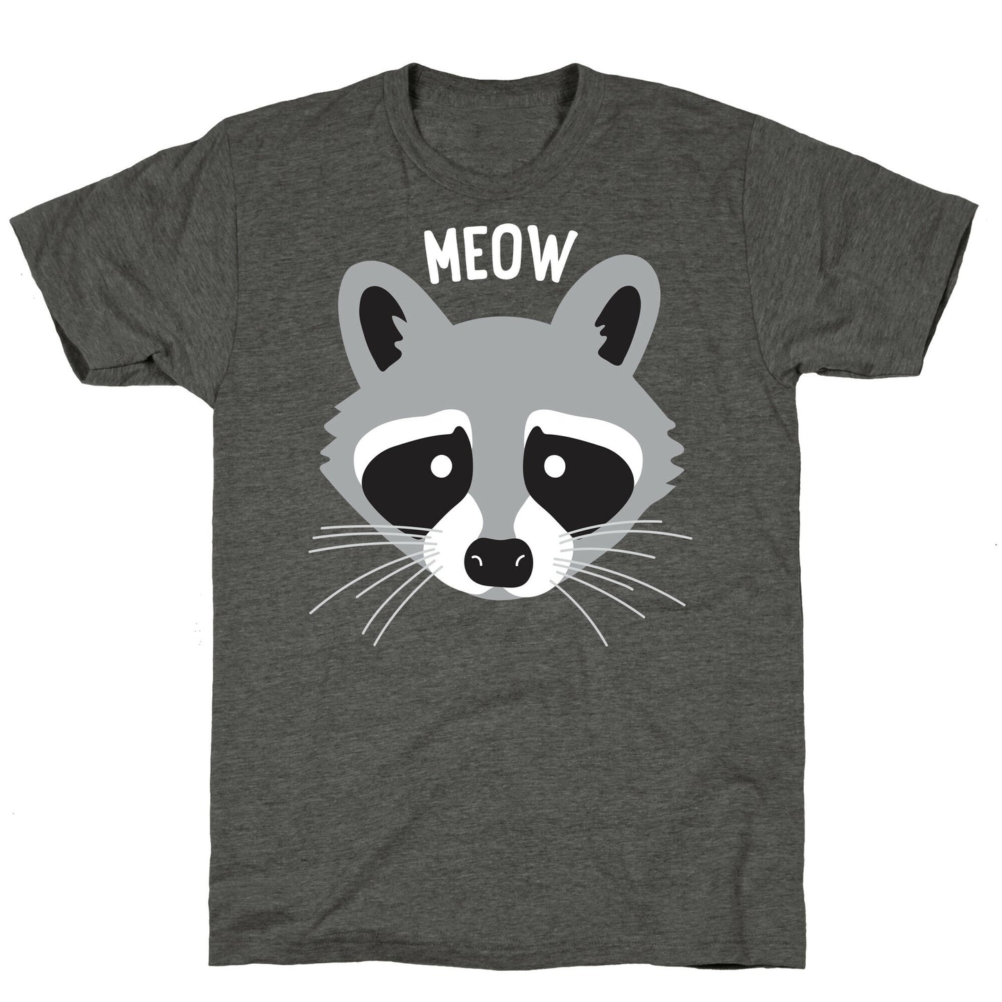 Meow Raccoon Unisex Triblend Tee