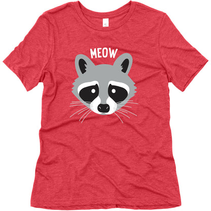 Meow Raccoon Women's Triblend Tee