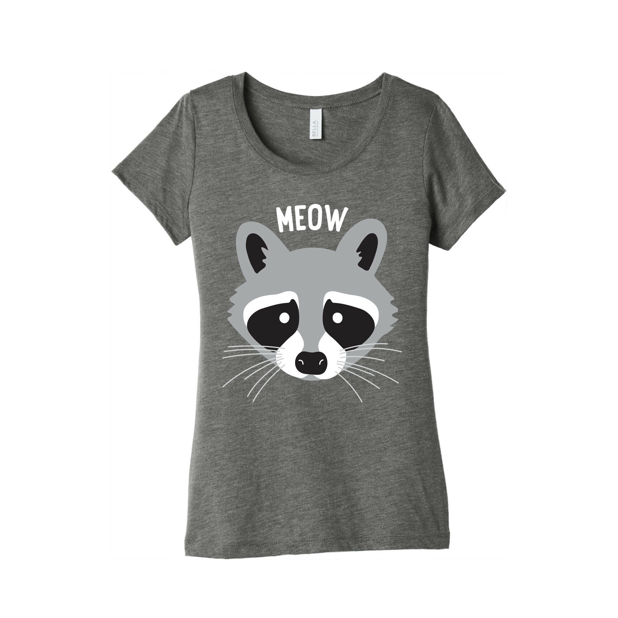 Meow Raccoon Women's Triblend Tee
