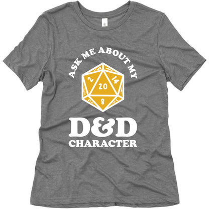 Ask Me About My D&D Character Women's Triblend Tee