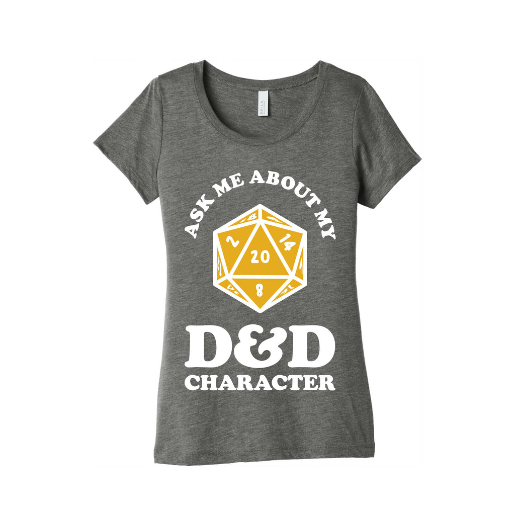 Ask Me About My D&D Character Women's Triblend Tee