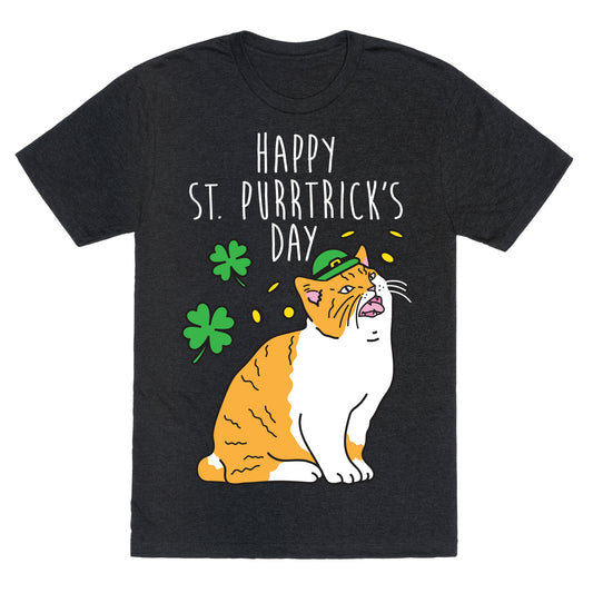 Happy St. Purrtrick's Day Unisex Triblend Tee
