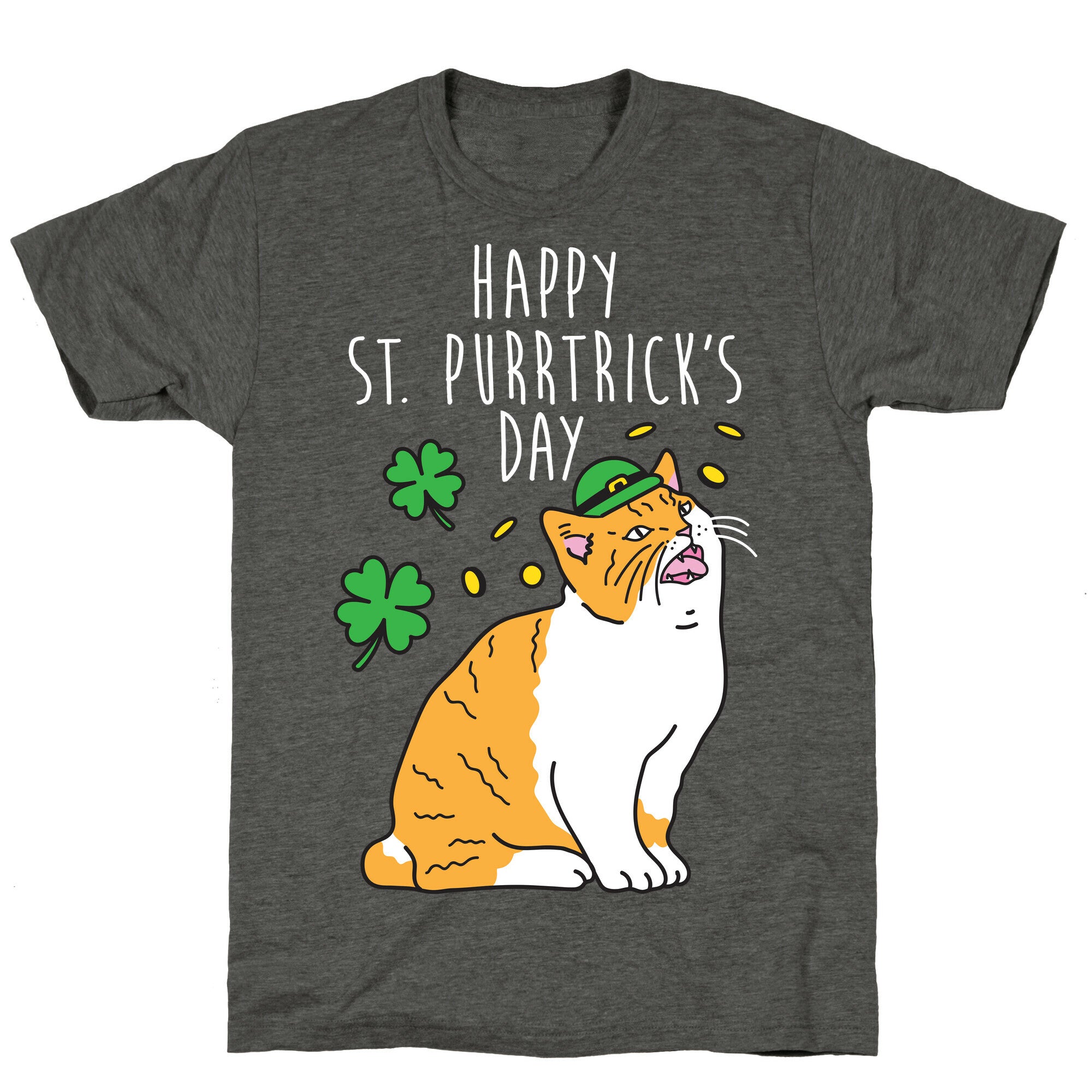 Happy St. Purrtrick's Day Unisex Triblend Tee