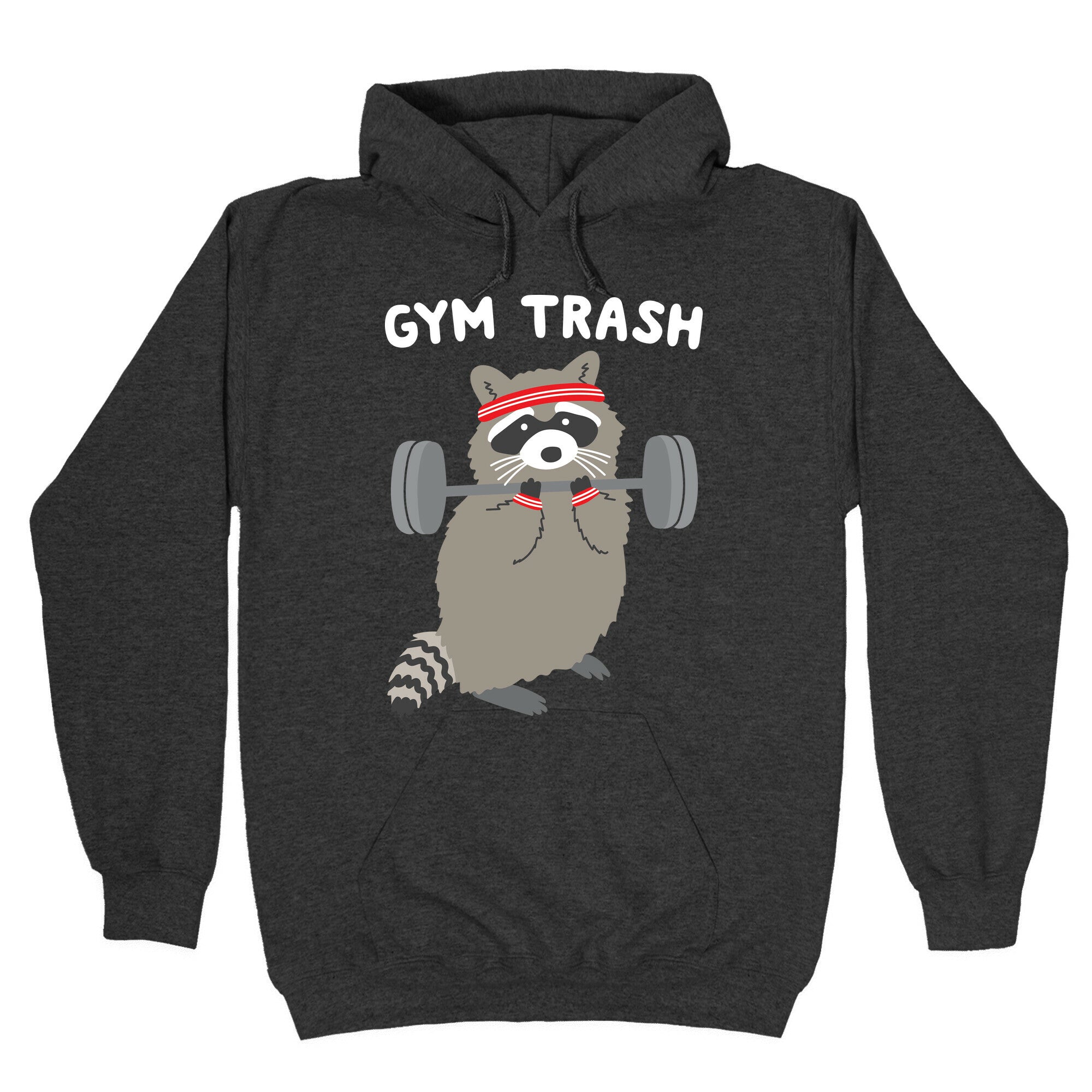 Gym Trash Raccoon Hoodie