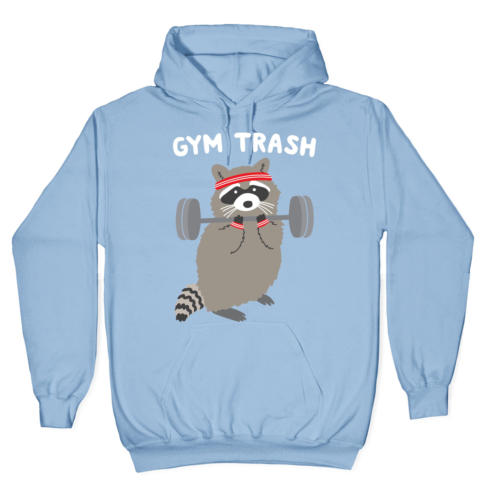 Gym Trash Raccoon Hoodie