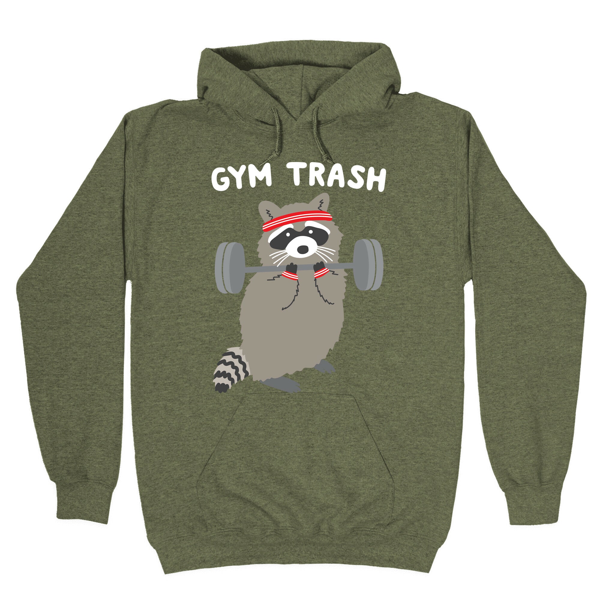 Gym Trash Raccoon Hoodie
