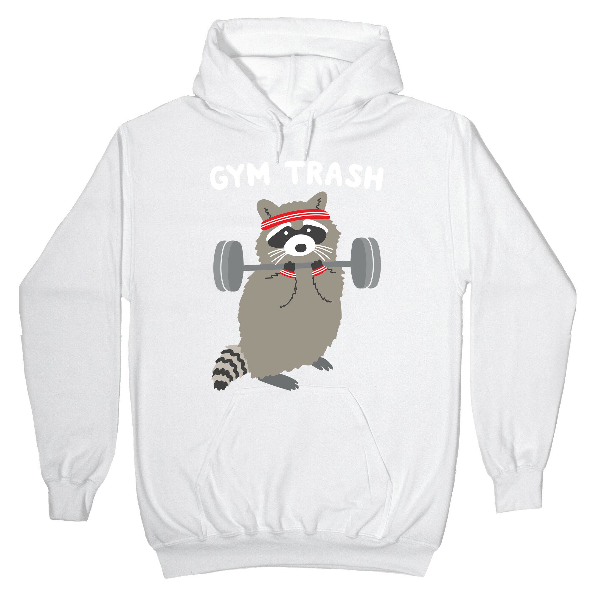 Gym Trash Raccoon Hoodie