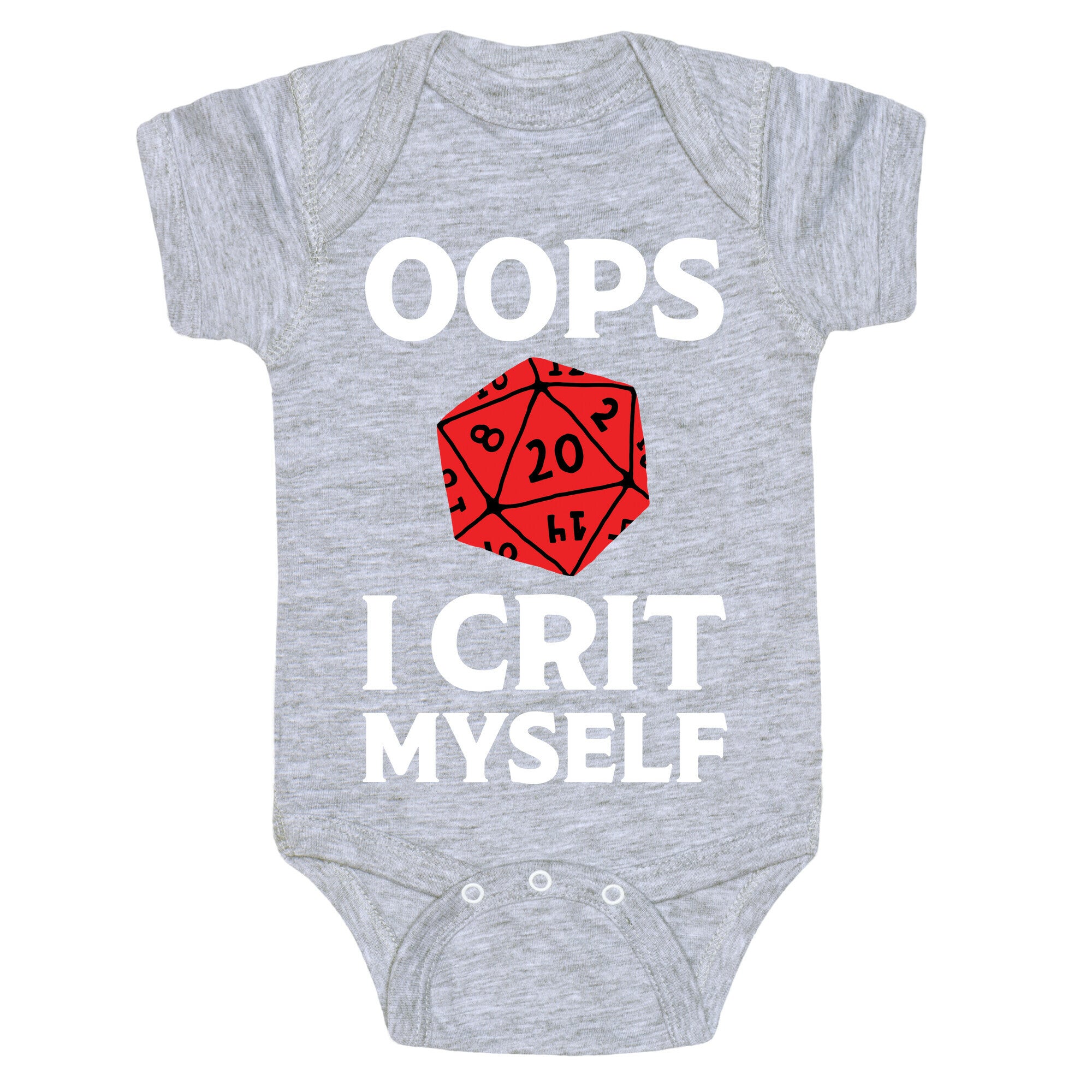 Oops I Crit Myself Baby One Piece